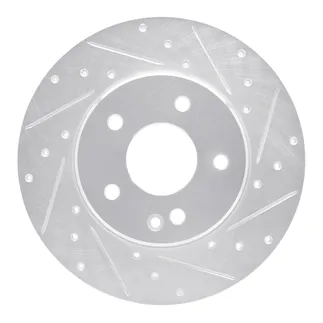 R1 Concepts EDZ-63036R Brake Rotor Drilled and Slotted Silver